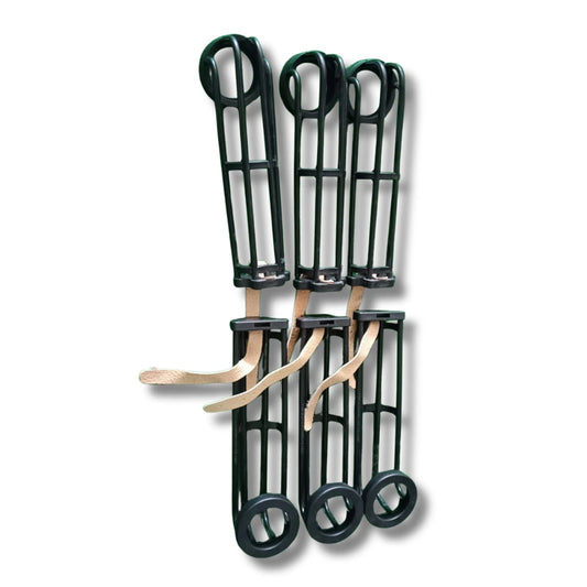Black Plastic Pocket Railing Pack of 6 For Snooker Table