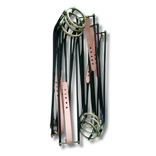 Snooker Table Small Black & Golden Railings Set of 6