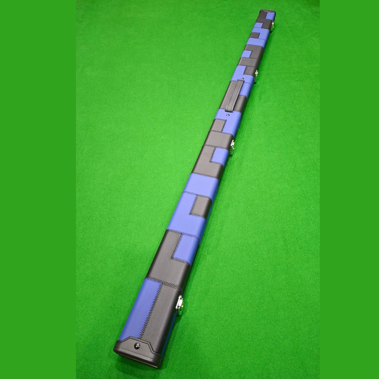 Leather 1pc Cue Case With Lock - Block Pattern